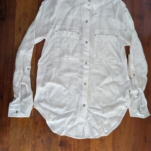Calvin Klein Jeans Crisp White Casual Shirt